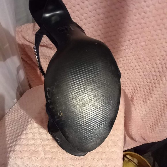 Womens High Heels Embellished Rhinestone Strap - Picture 5 of 5